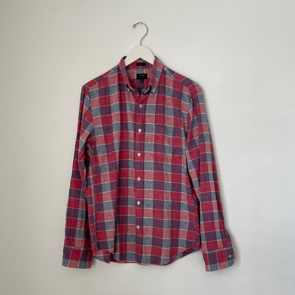 Jcrew Slim Fit Homespun Button Down
